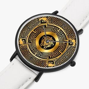 kokorepublic   163.  Ultra-Thin Leather Strap Quartz Watch